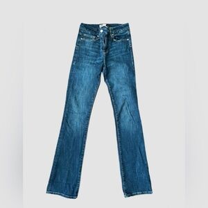 Zara bootleg cut dark denim